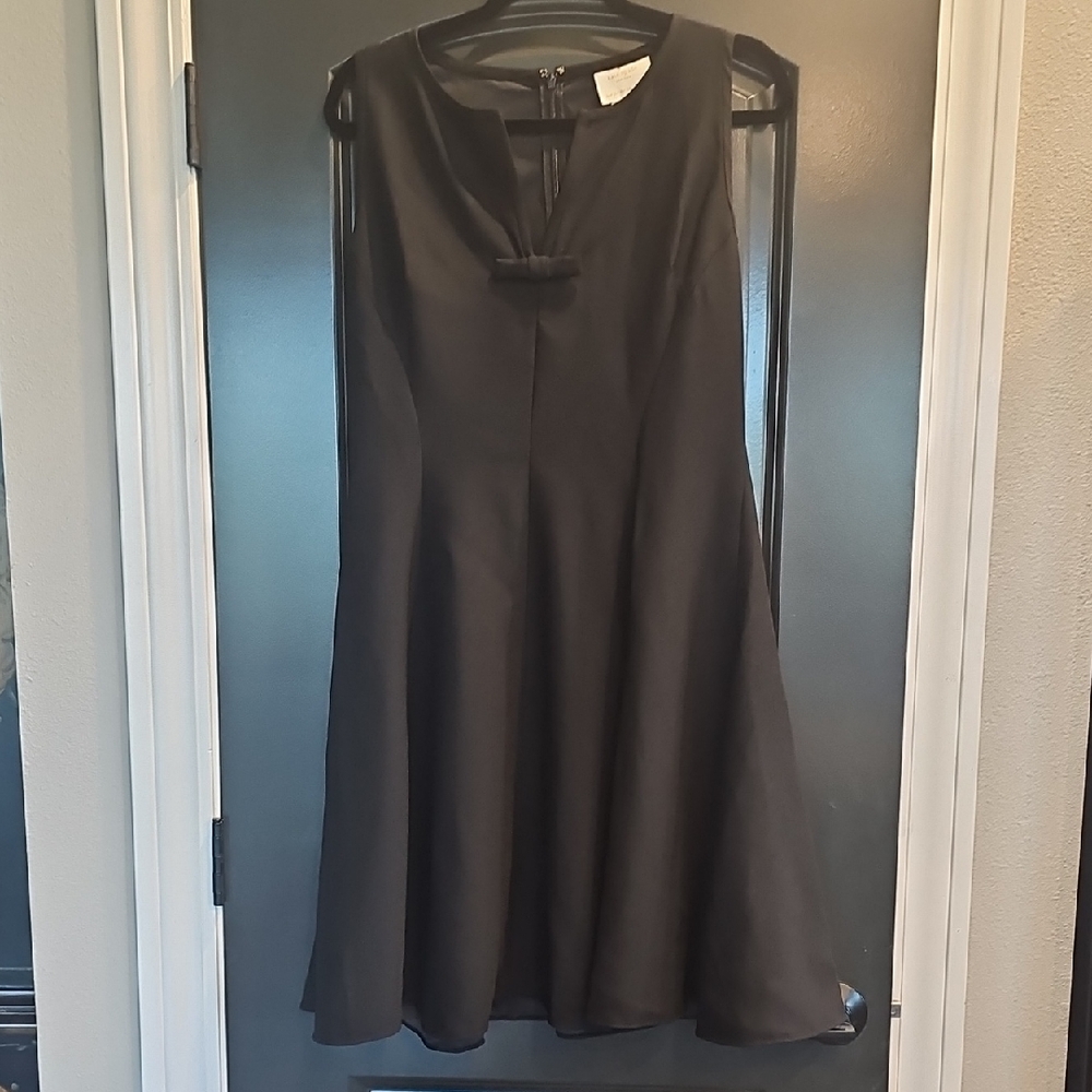 Kate Spade Crepe Fit And Flare Little Black Dress